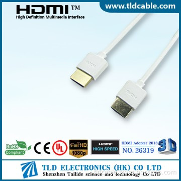 White Slim HDMI Cable